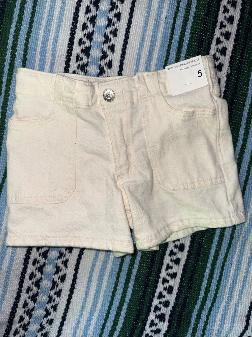 The Children's Place Cream Toddler Girls' Jean Shorts